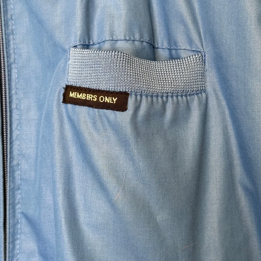 Members Only | Rainbow Tag 80's VTG Bomber Windbreaker Cafe Racer Unisex Jacket